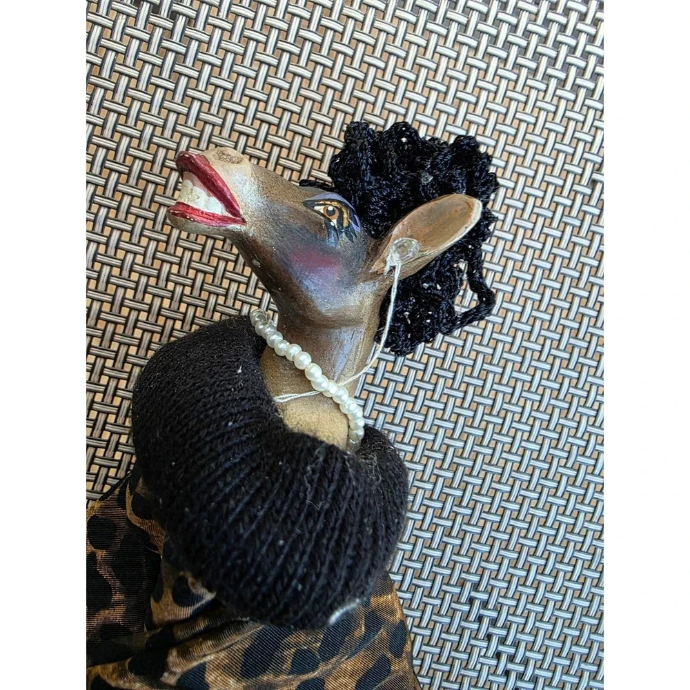 Katherines Collection Silver Lake Leopard Print Diva Donkey Doll Figurine 11in